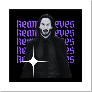 Keanu reeves x 80s retro Posters and Art